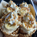 Banana Pudding Cheesecake Cones