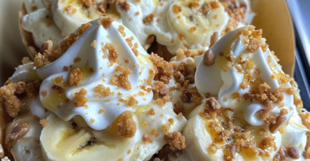 Banana Pudding Cheesecake Cones