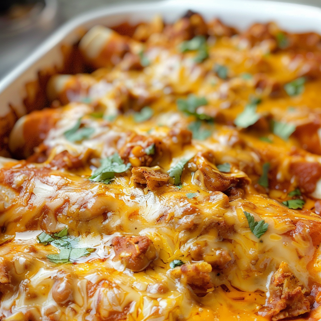 Tortilla Chip Enchiladas