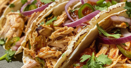Slow Cooker Crack Chicken Tacos