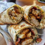 Loaded Melty Chicken Garlic-Parmesan Wraps