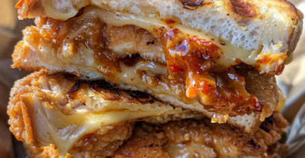 Sweet-Heat Chicken Griddle Melts