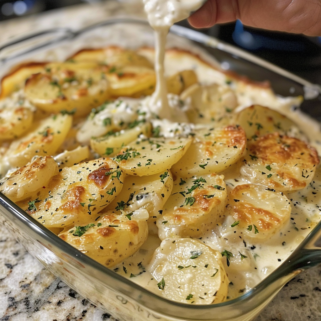 Delicious Crockpot Scalloped Potatoes