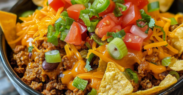 Cheesy Crockpot Doritos Taco Bowl