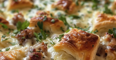 Sausage Cream Cheese Crescent Casserole