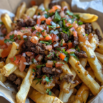 Venison Taco Fries with Crispy Tortilla Strips