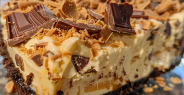 Monster Peanut Butter Cheesecake Pie
