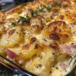 Slow Cooker Scalloped Potatoes and Ham
