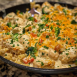 Creamy Cheesy Ranch Chicken Skillet