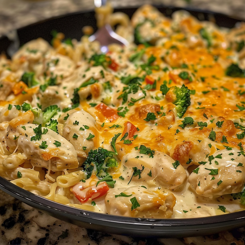 Creamy Cheesy Ranch Chicken Skillet