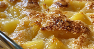 Pineapple Cream Cheese Cobbler
