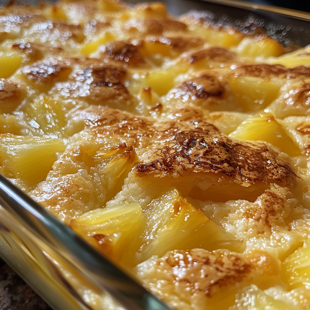 Pineapple Cream Cheese Cobbler