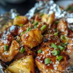 Teriyaki Chicken and Pineapple Foil Packets