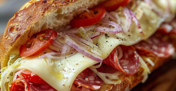 Toasted Italian Sub with Provolone & Salami