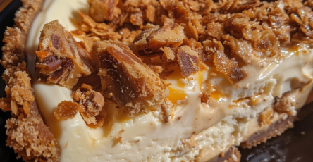 Butterfinger Cheesecake Pie