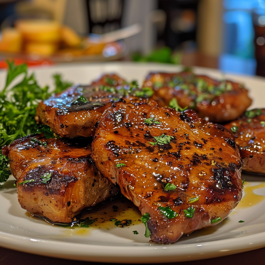 Brown Sugar Glazed Pork Chops