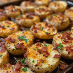 Loaded Potato Rounds with Cheddar and Bacon