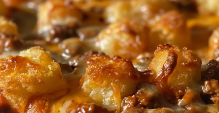 Tater Tot Topped Sloppy Joe Casserole