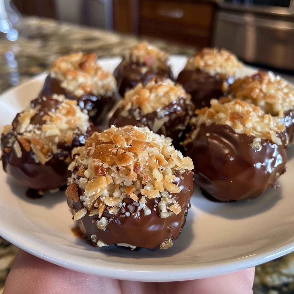No-Bake Samoa Cookie Bites