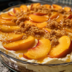 Peach Cobbler Cheesecake