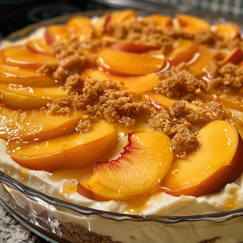 Peach Cobbler Cheesecake