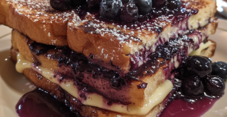 Blueberry Cheesecake Stuffed French Toast