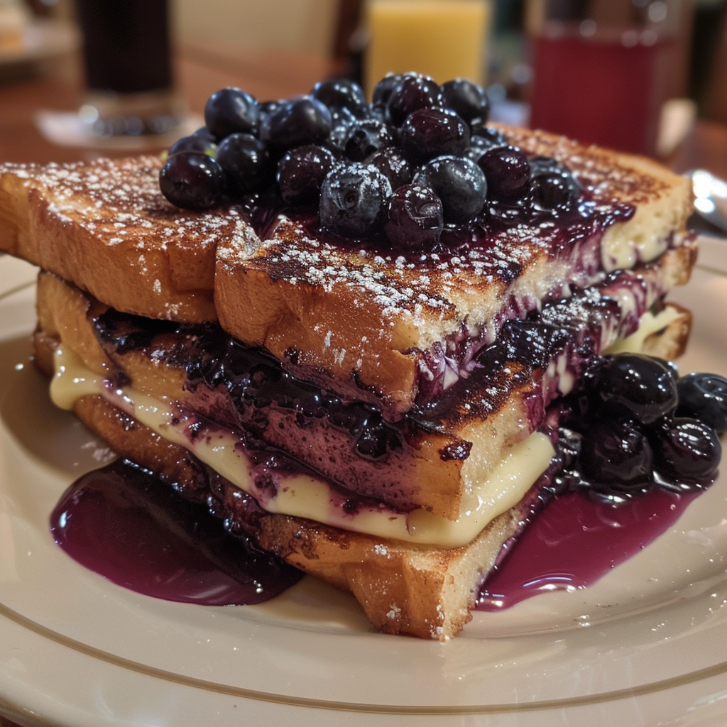 Blueberry Cheesecake Stuffed French Toast