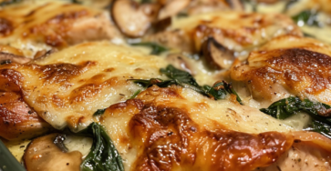 Chicken Spinach and Mushroom Bake