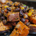 Healthy Sweet Potato Black Bean Bake