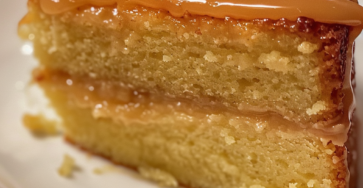 Buttery Buttermilk Cake with Caramel Icing
