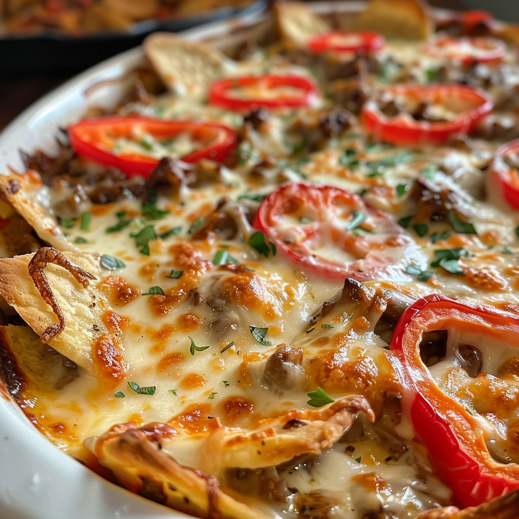 Crock Pot Philly Cheesesteak Dip