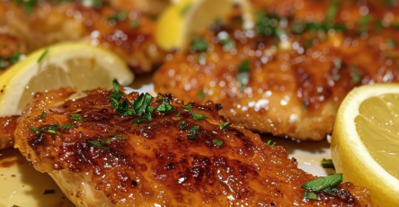 Crispy Baked Hot Honey Lemon Feta Chicken Cutlets