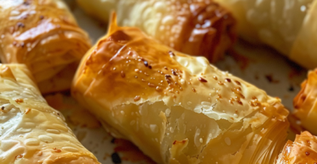 Bourekakia (Greek Cheese-Filled Phyllo Rolls)