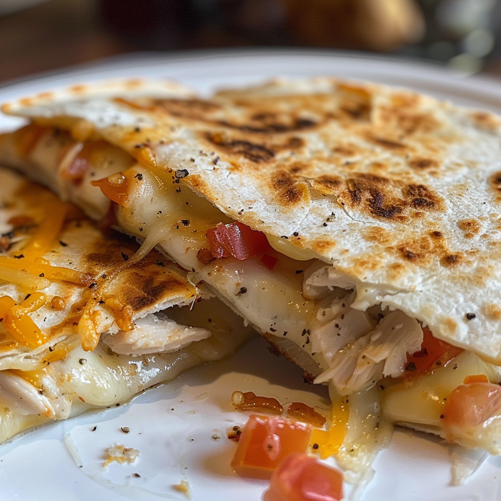 Chicken Bacon Ranch Quesadilla