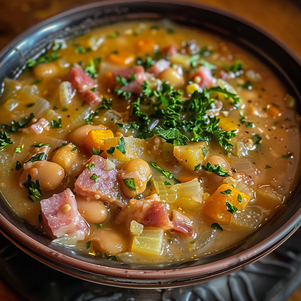Hearty Ham and Bean Soup Recipe