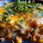 Slow Cooker Beef Enchilada Casserole