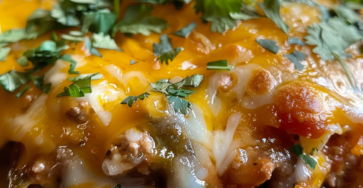 Slow Cooker Beef Enchilada Casserole