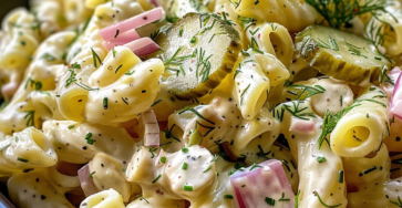 Dill Pickle Pasta Salad