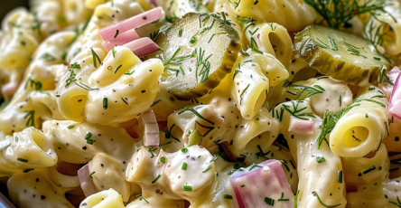 Dill Pickle Pasta Salad
