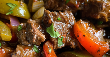 Slow Cooker Pepper Steak