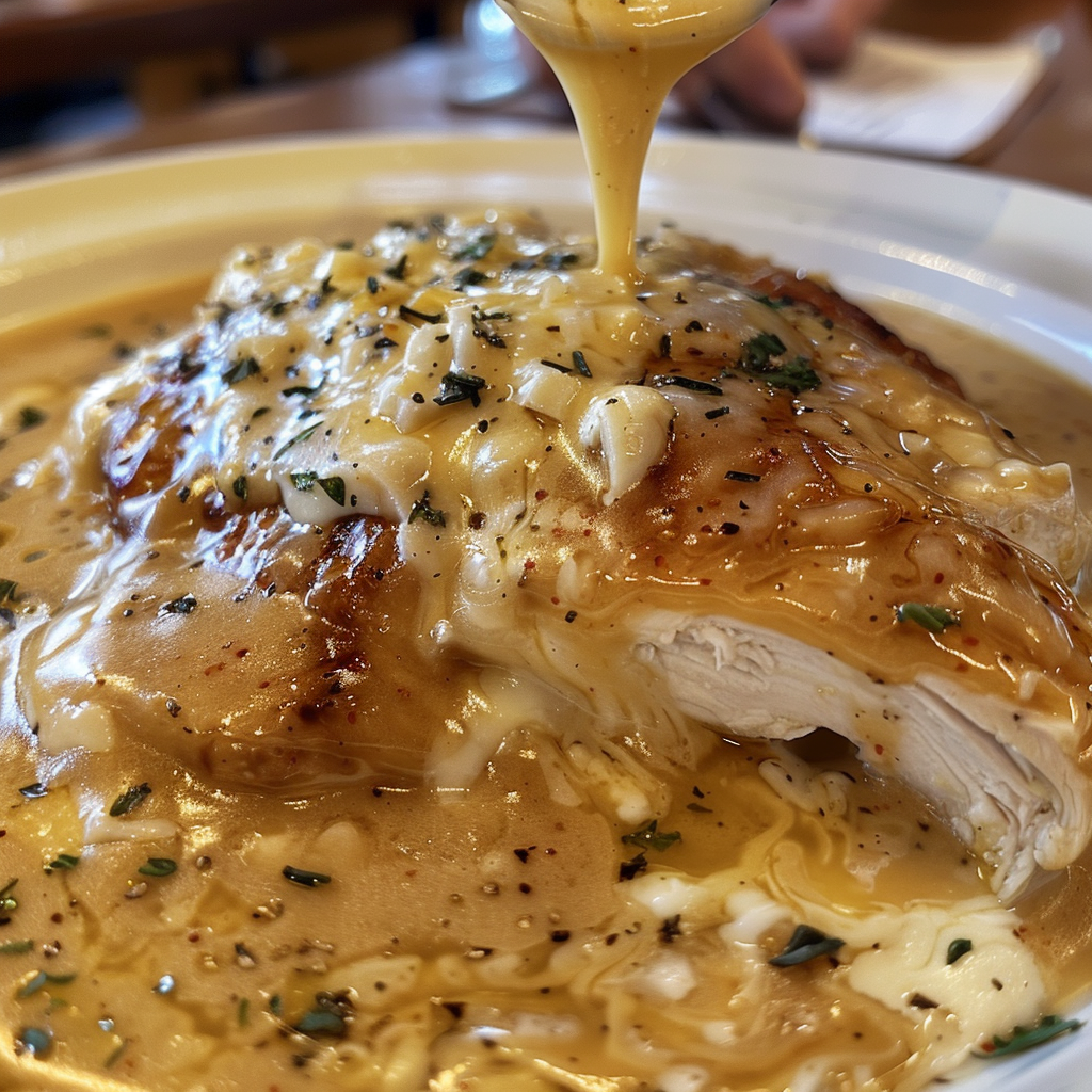 Texas Roadhouse Smothered Chicken with Jack Cheese