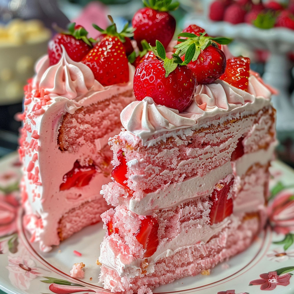 Strawberry Heaven Cake