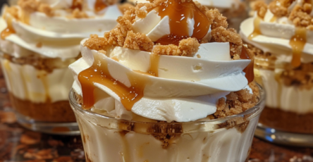 No-Bake Salted Caramel Cheesecake Cups