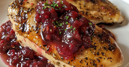 Slow Cooker 3-Ingredient Cranberry Chicken