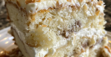 White German Chocolate Cake with Cheesecake Center