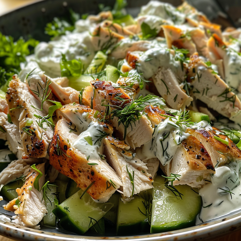 Delicious Tzatziki Chicken Salad