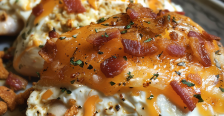 Cream Cheese and Bacon Stuffed Doritos Chicken