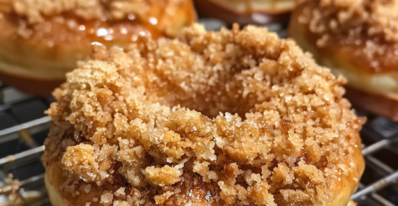 Baked Apple Crumb Donuts