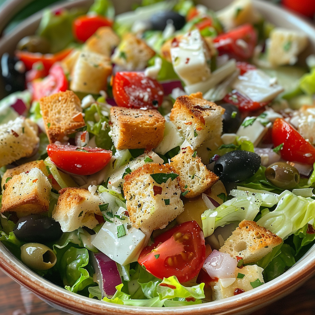 Olive Garden House Salad and Salad Dressing