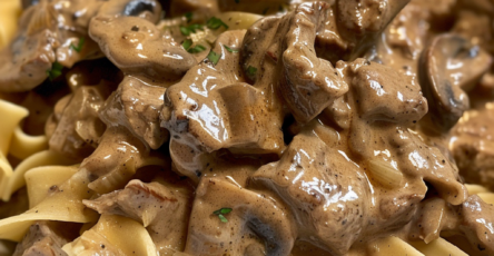 Crockpot Beef Stroganoff